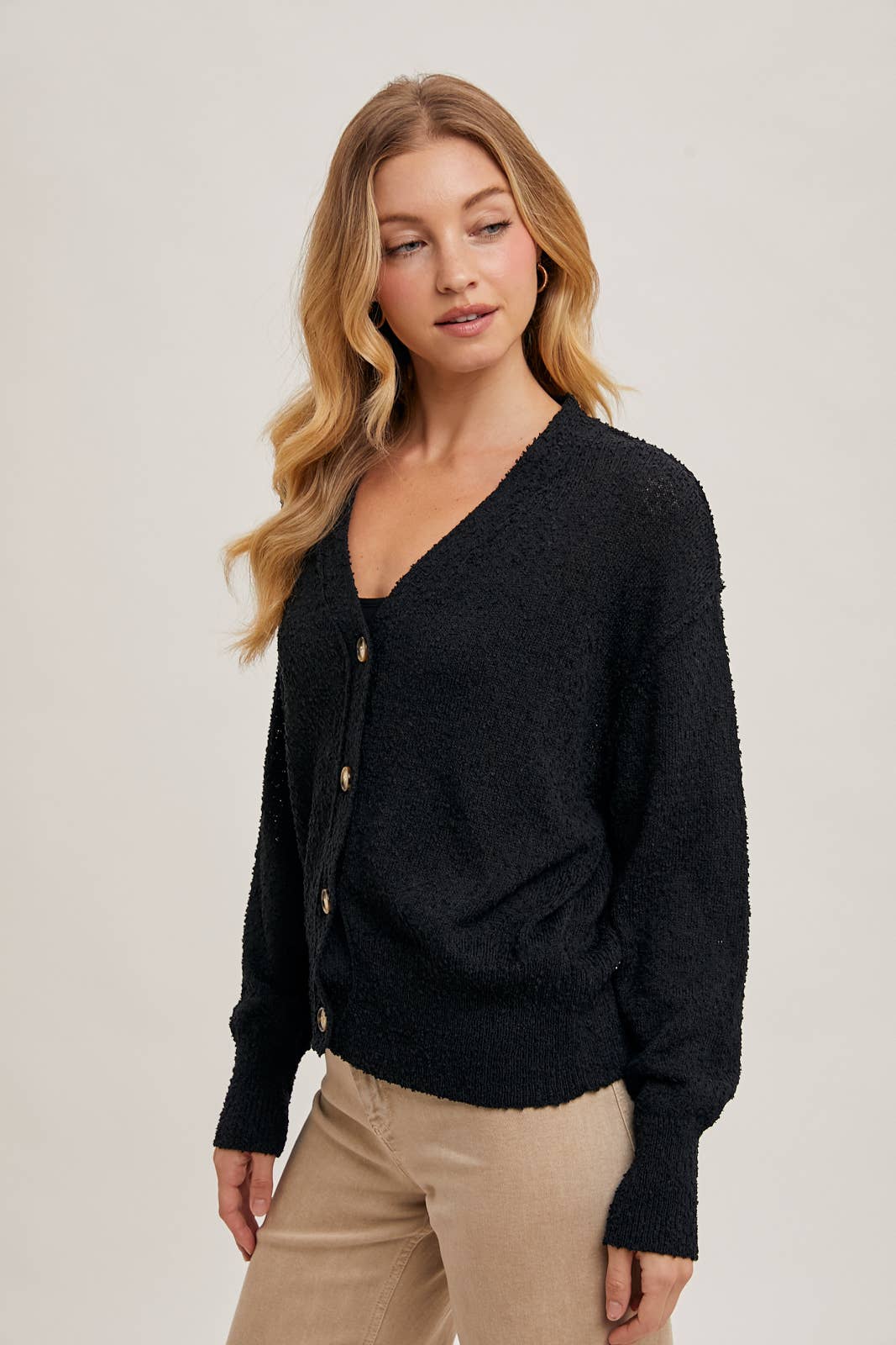BluIvy BUTTON DOWN KNIT SWEATER CARDIGAN
