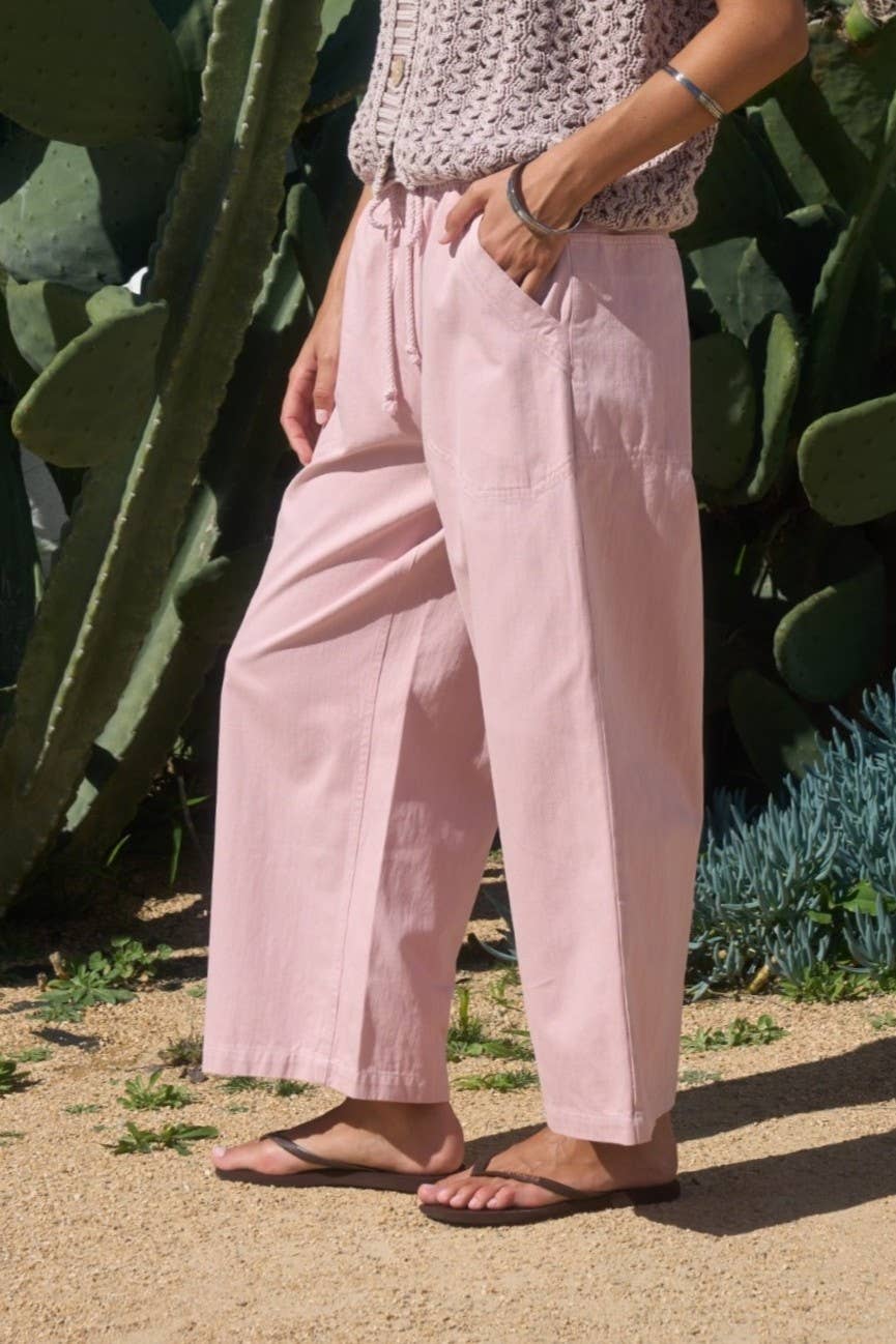 Dottie Drawstring Wide Leg Casual Pants
