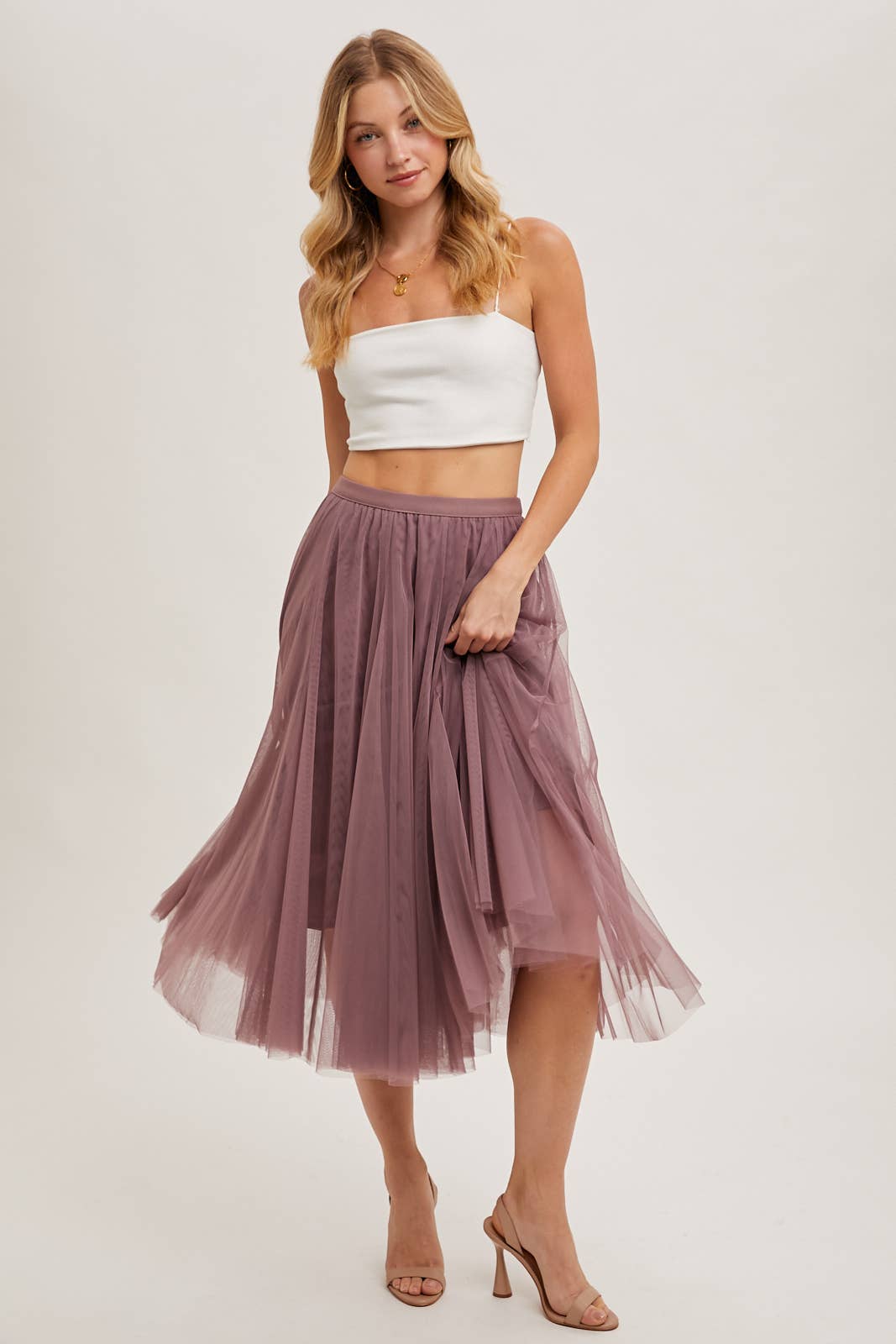 Bluivy TULLE MIDI SKIRT