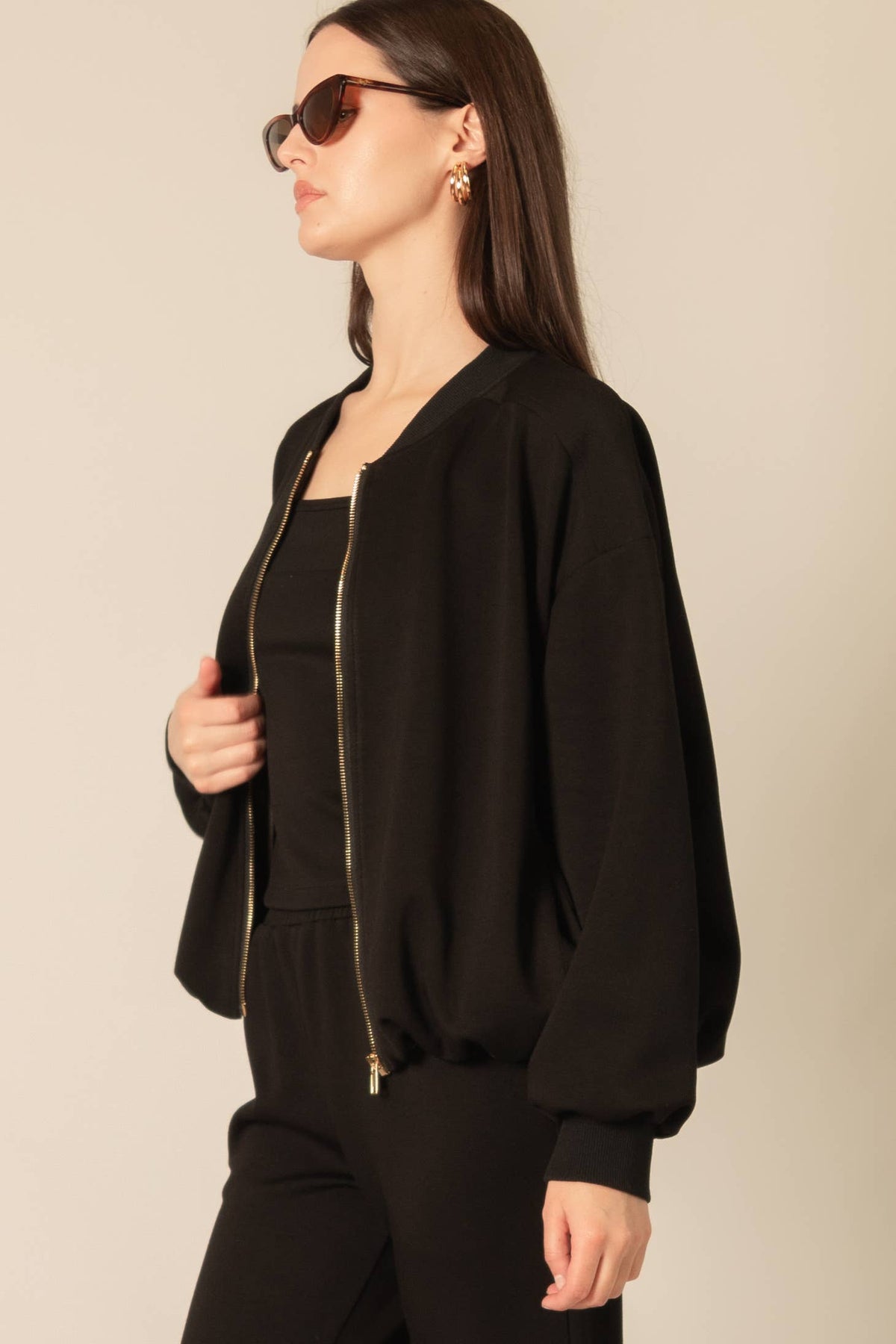 P. CILL Butter Modal Bomber Jacket