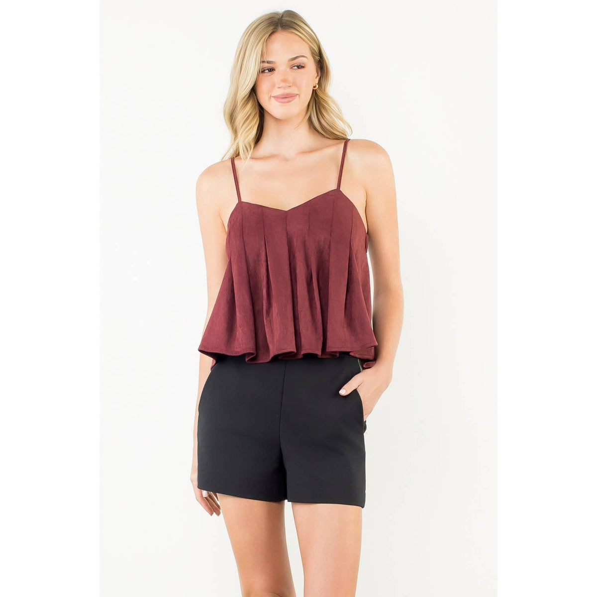 THML Suede Tank Top