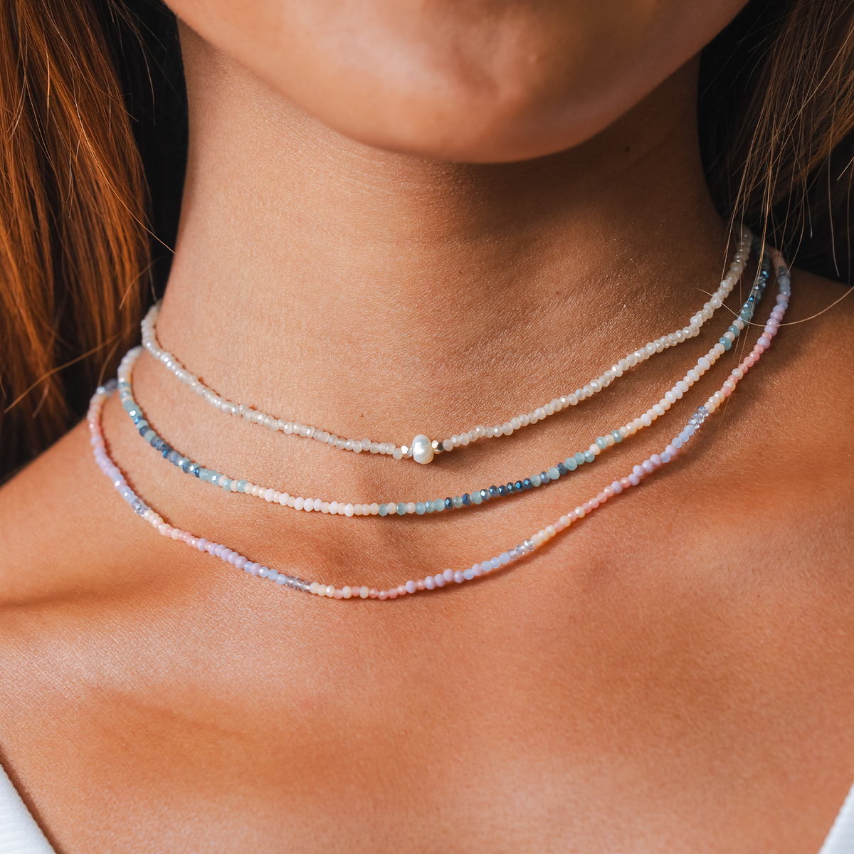 Lotus and Luna Self Love Pearl Necklace