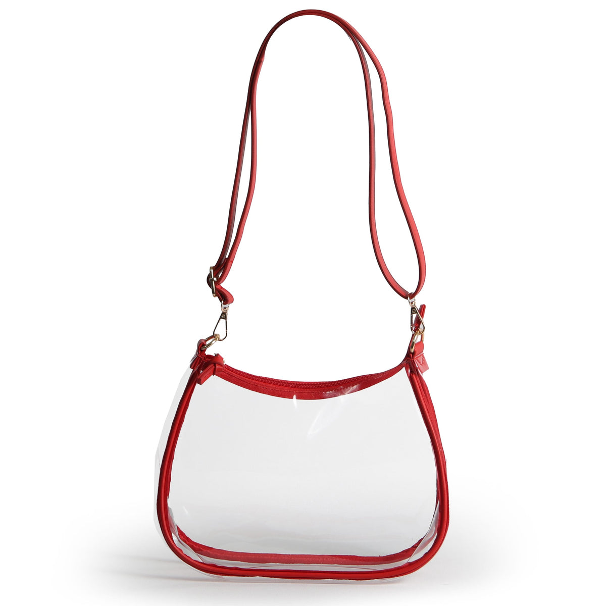 Alabama Crimson Tide Sara Clear Purse with Skinny Scarf – Large Stadium Bag