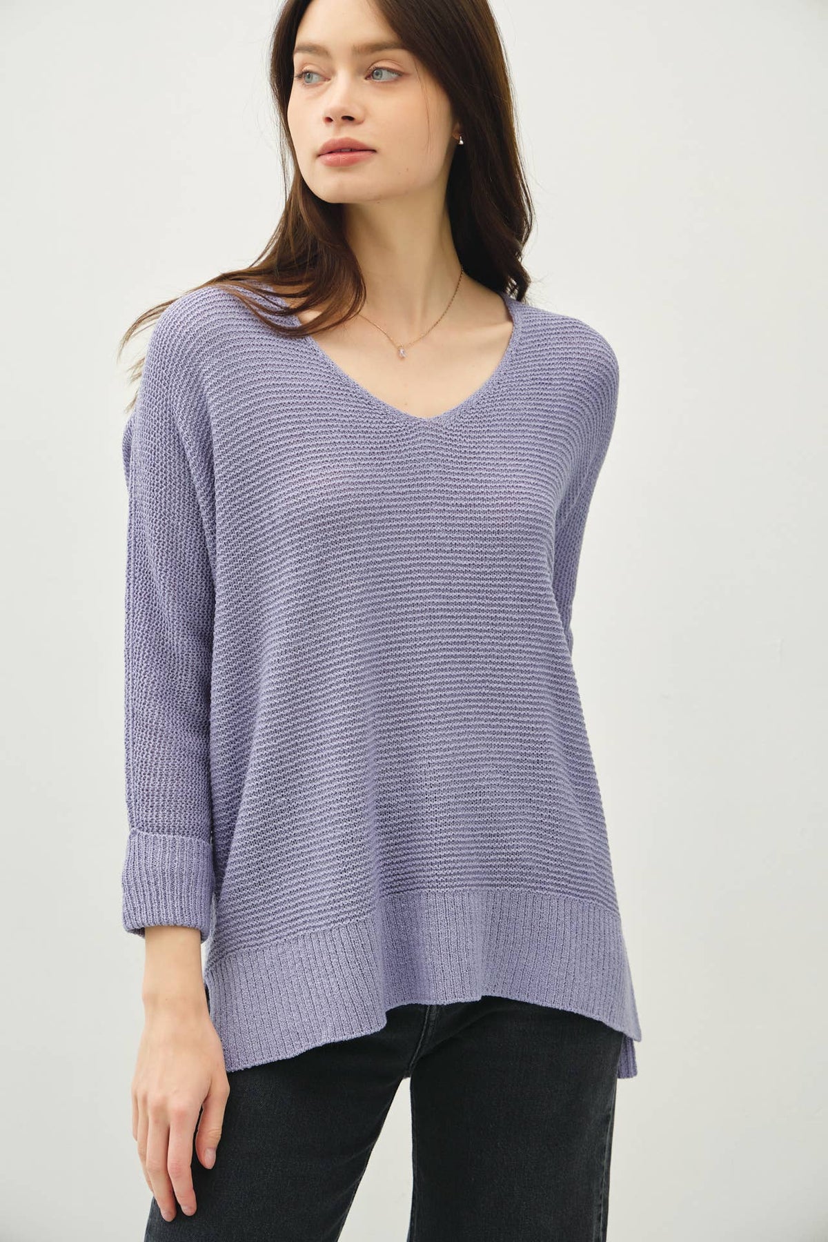 Be Cool V-NECK DOLMAN SWEATER