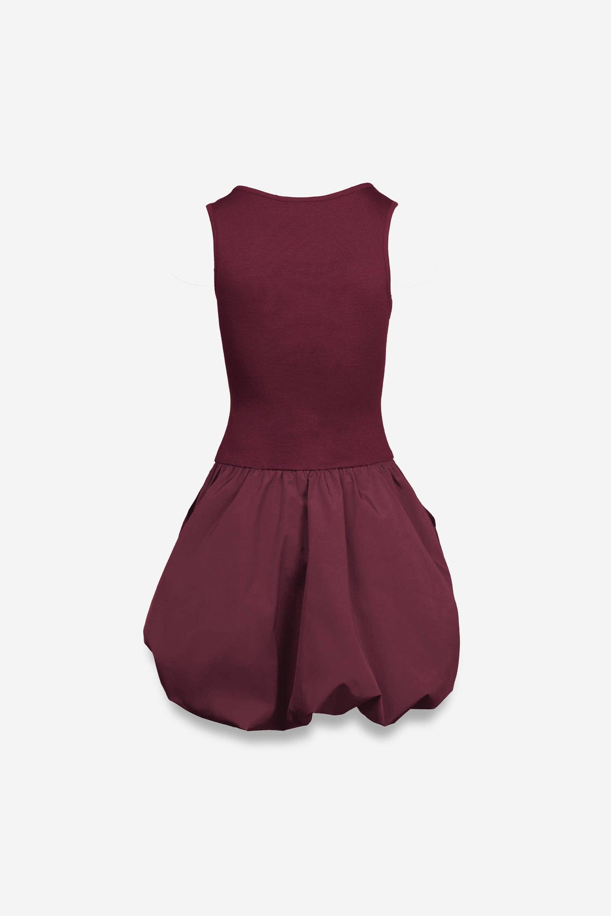 Sleeveless Bubble Skirt Mini Dress