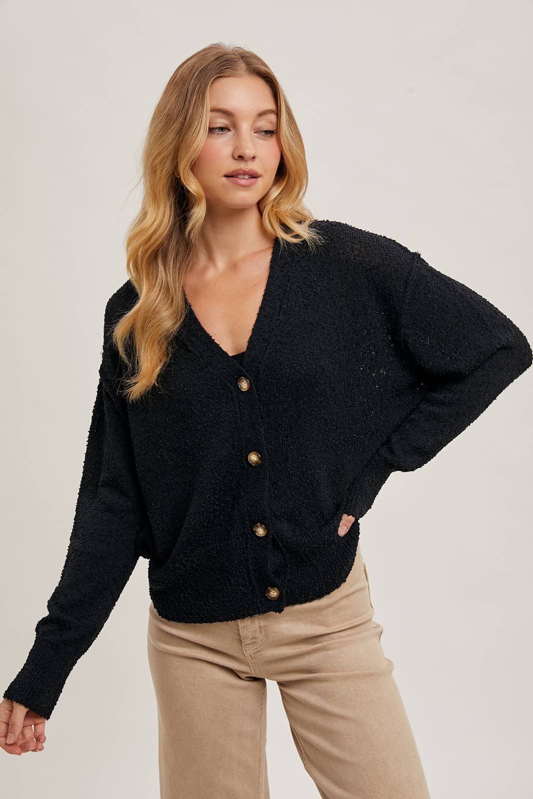 BluIvy BUTTON DOWN KNIT SWEATER CARDIGAN