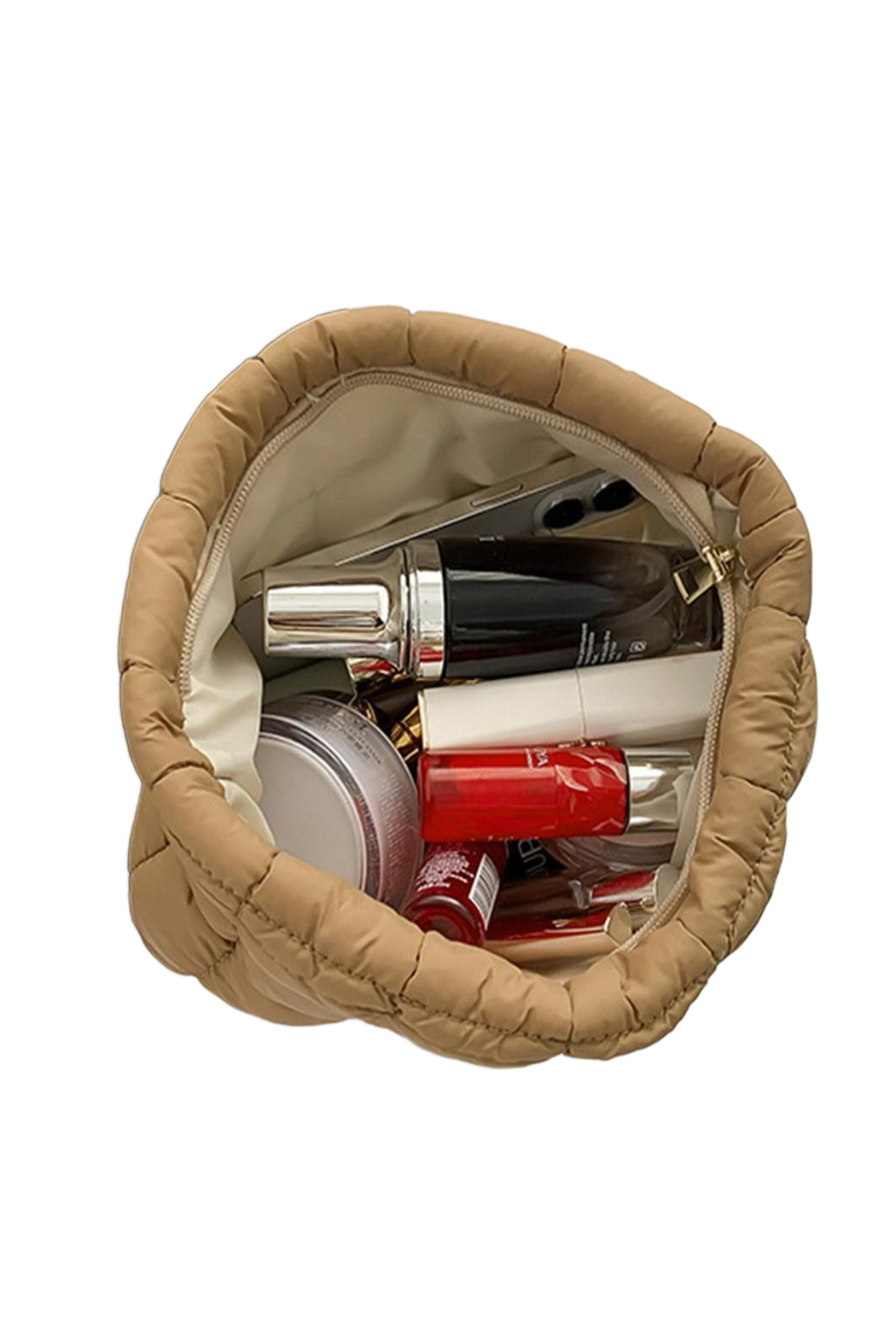 Upcycled Puffer Cosmetic Pouch