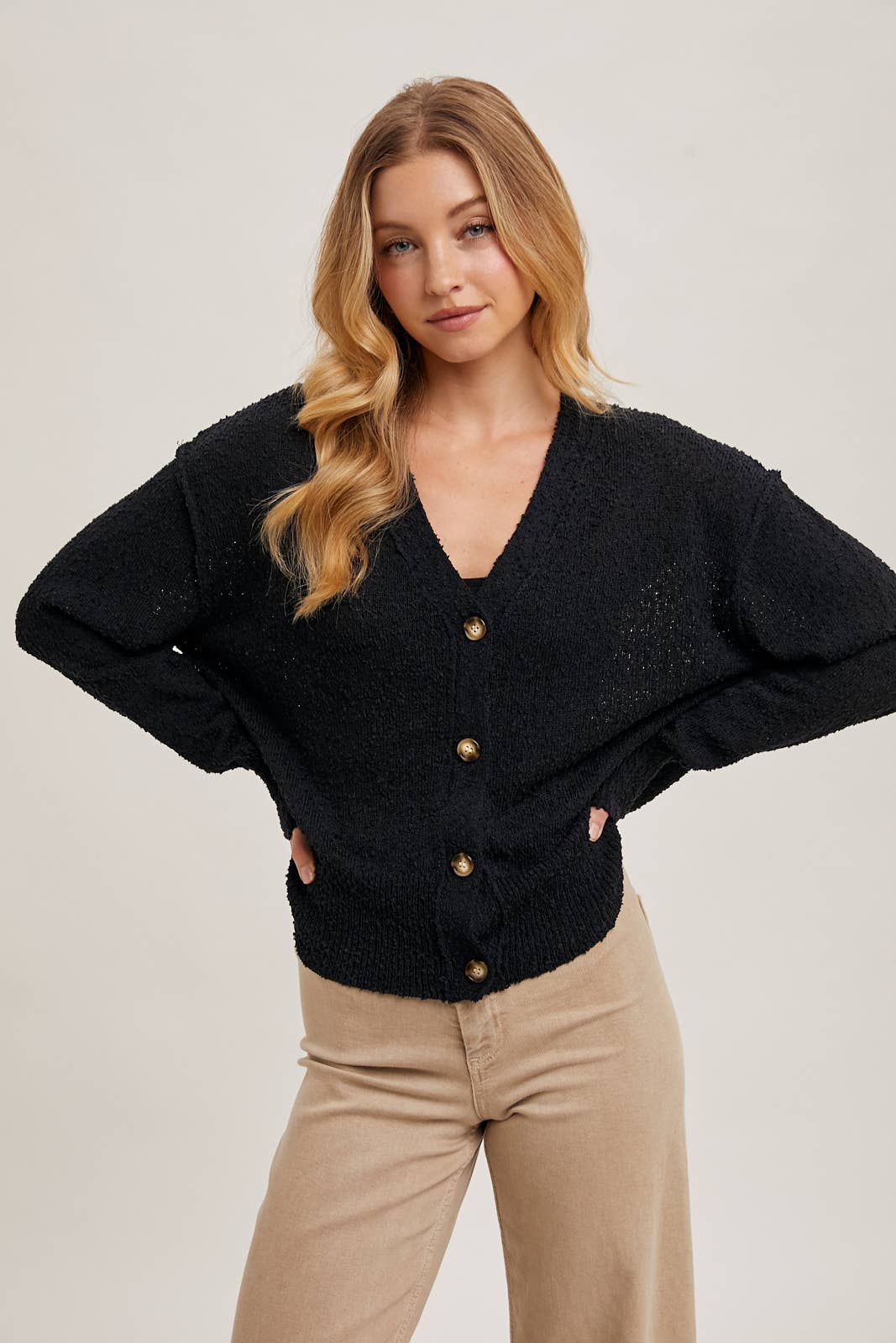BluIvy BUTTON DOWN KNIT SWEATER CARDIGAN