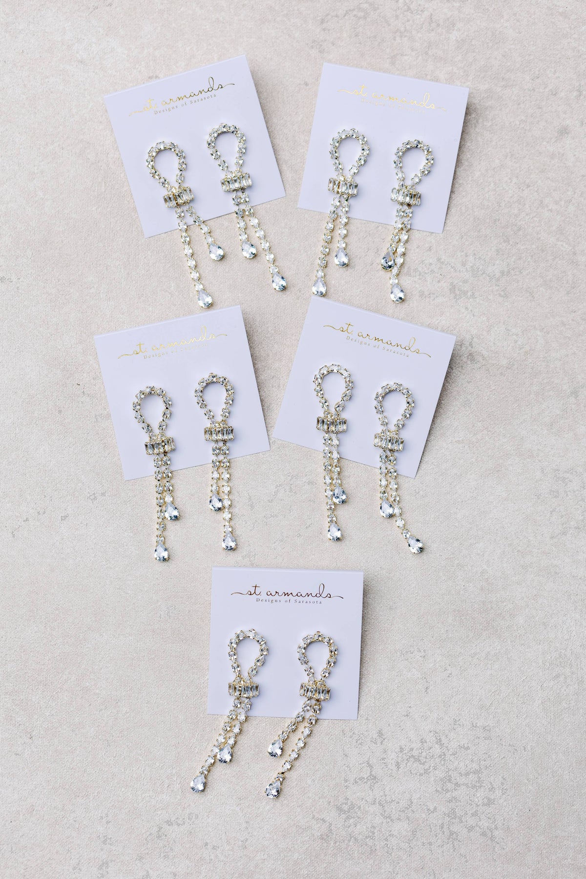 Thoroughbred Diamond Drop Holiday Statement Earrings