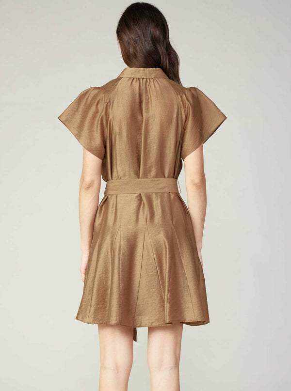 Current Air Button-Down Mini Shirts Dress