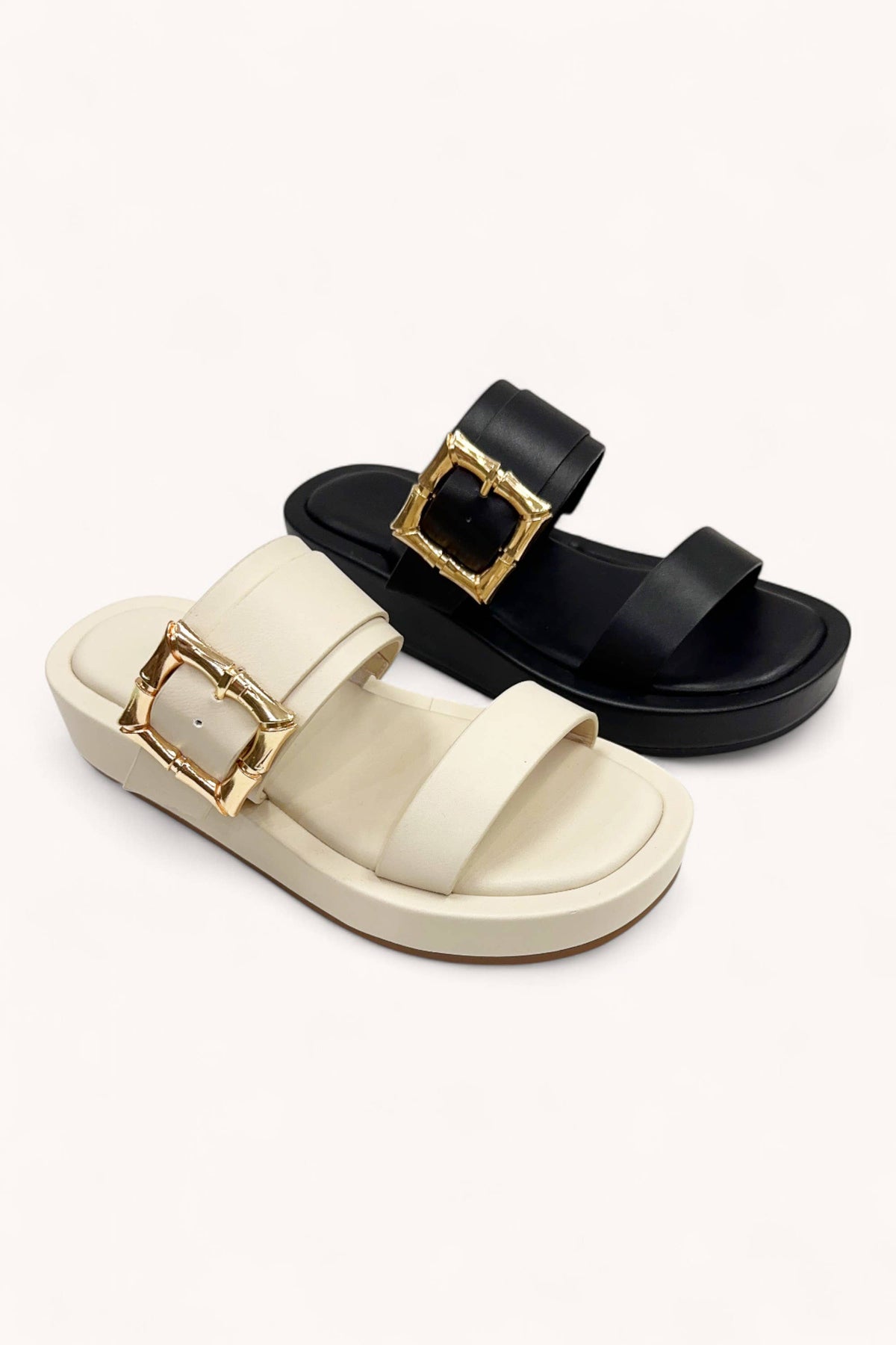 CCOCCI RAYA-68 Chunky Platform Double Strap Sandals