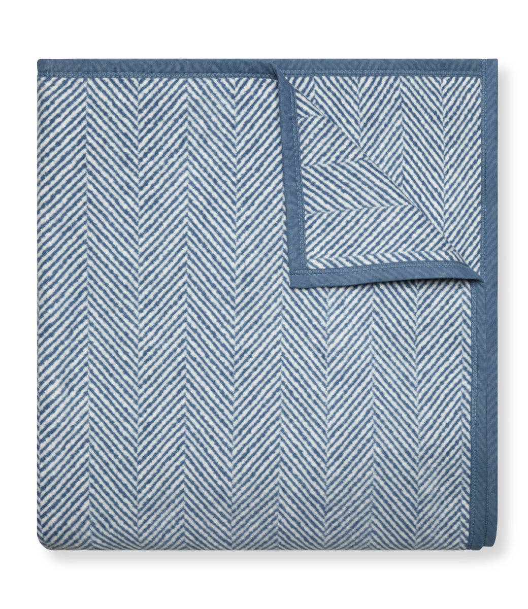 Chappy Wrap Harborview Herringbone Cornflower Blanket