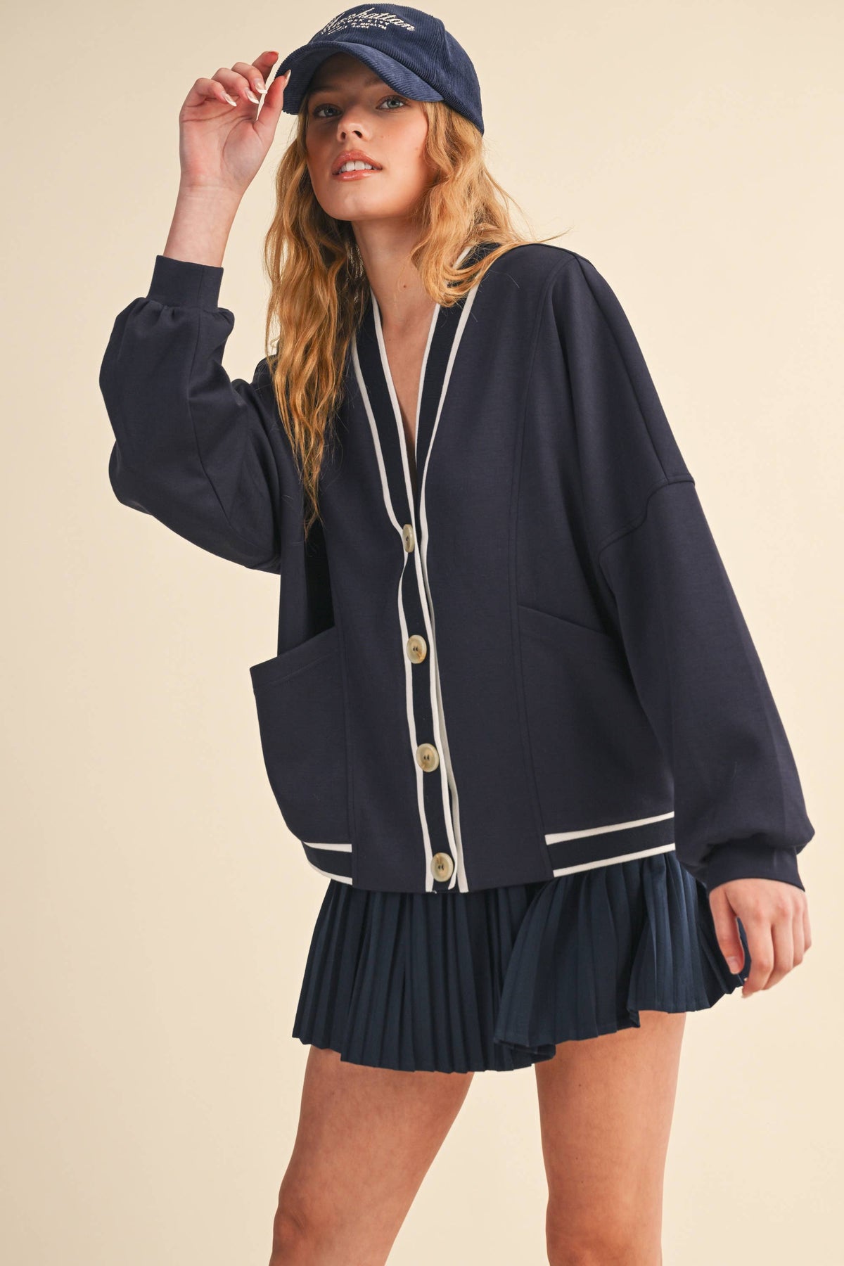 Klesis KNIT CARDIGAN AND SKIRT SET