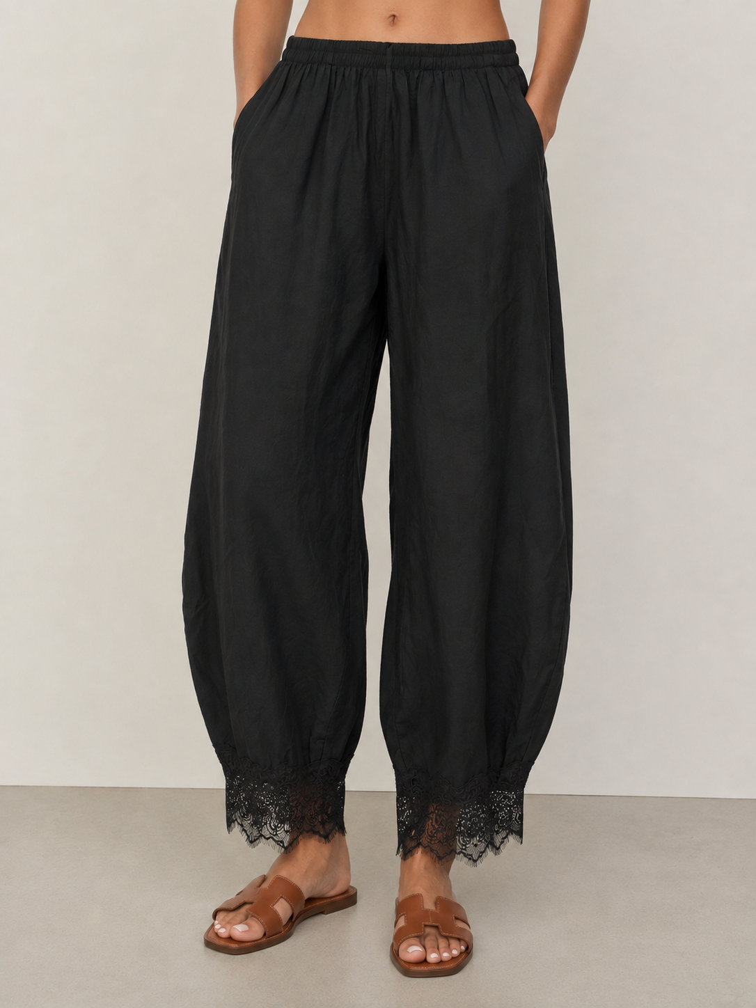 Wasabi & Mint Barrel Pants w/Lace