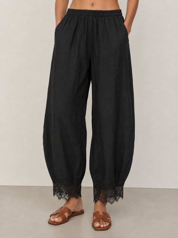 Wasabi & Mint Barrel Pants w/Lace