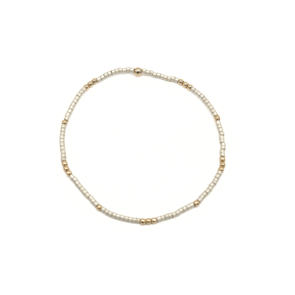 2mm Newport CHAMPAGNE + Gold Filled Waterproof Bracelet